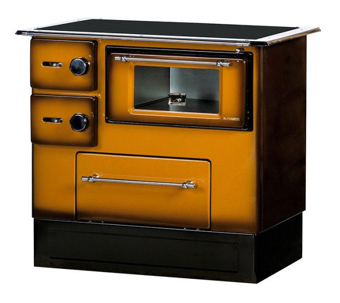 ALFA PLAM REGULAR 46 DELUX Malkas plīts bez centrālapkures brūna 5kW 