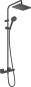 HANSGROHE VERNIS SHAPE 230 1jet dušas sistēma ar termostatu melna matēta HG26286670 