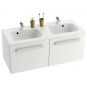 RAVAK SD 1200 CHROME izlietnes skapītis 120x49x47 balts/balts X000000536 