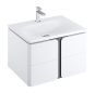 RAVAK SD BALANCE 800 izlietnes skapītis 80x50x46.5 balts/balts X000001368